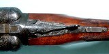 CUSTOM HIGH GRADE ENGRAVED SAVAGE FOX 12 GAUGE 26” SIDE X SIDE EJECTOR SKEET SHOTGUN. - 5 of 9