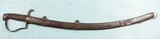 BRITISH GEORGE III PATTERN 1788 MOUNTED ARTILLERY SABER AND SCABBARD.