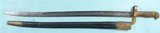 CIVIL WAR RARE MERRILL NAVY RIFLE BRASS HILT SABER BAYONET AND SCABBARD DATED 1862. 3