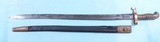CIVIL WAR RARE MERRILL NAVY RIFLE BRASS HILT SABER BAYONET AND SCABBARD DATED 1862. 3 - 2 of 7