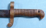 CIVIL WAR RARE MERRILL NAVY RIFLE BRASS HILT SABER BAYONET AND SCABBARD DATED 1862. 3 - 3 of 7