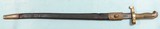 CIVIL WAR RARE MERRILL NAVY RIFLE BRASS HILT SABER BAYONET AND SCABBARD DATED 1862. 3 - 7 of 7