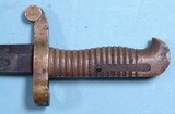 CIVIL WAR RARE MERRILL NAVY RIFLE BRASS HILT SABER BAYONET AND SCABBARD DATED 1862. 3 - 4 of 7
