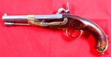 FRENCH ST. ETIENNE T-BIS PERCUSSION CONVERSION MODEL 1822 CAVALRY PISTOL. - 2 of 9