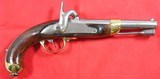 FRENCH ST. ETIENNE T-BIS PERCUSSION CONVERSION MODEL 1822 CAVALRY PISTOL.