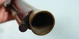 IRISH PERCUSSION CONVERSION BRASS BARREL BLUNDERBUSS SIGNED “DUBLIN” ON BARREL CIRCA EARLY 1800’S. - 10 of 10