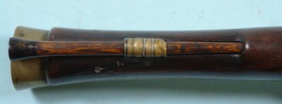IRISH PERCUSSION CONVERSION BRASS BARREL BLUNDERBUSS SIGNED “DUBLIN” ON BARREL CIRCA EARLY 1800’S. - Image 8 of 10