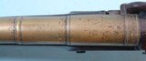IRISH PERCUSSION CONVERSION BRASS BARREL BLUNDERBUSS SIGNED “DUBLIN” ON BARREL CIRCA EARLY 1800’S. - 6 of 10