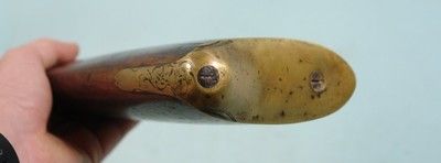 IRISH PERCUSSION CONVERSION BRASS BARREL BLUNDERBUSS SIGNED “DUBLIN” ON BARREL CIRCA EARLY 1800’S. - Image 9 of 10