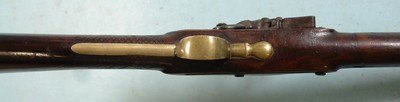 BRITISH FLINTLOCK BRASS BARREL BLUNDERBUSS SIGNED SMITH CIRCA LATE 1700’S. - Image 9 of 10