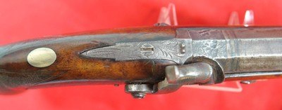 PHILADELPHIA PA. WILLIAM T. HOWELL SILVER MOUNTED DERINGER STYLE PERCUSSION BELT PISTOL CA. 1840’S-50’S - Image 5 of 8