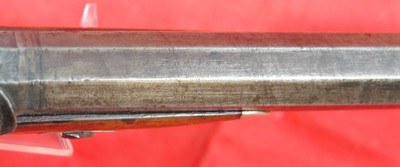 PHILADELPHIA PA. WILLIAM T. HOWELL SILVER MOUNTED DERINGER STYLE PERCUSSION BELT PISTOL CA. 1840’S-50’S - Image 6 of 8