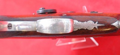 PHILADELPHIA PA. WILLIAM T. HOWELL SILVER MOUNTED DERINGER STYLE PERCUSSION BELT PISTOL CA. 1840’S-50’S - Image 7 of 8