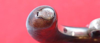 PHILADELPHIA PA. WILLIAM T. HOWELL SILVER MOUNTED DERINGER STYLE PERCUSSION BELT PISTOL CA. 1840’S-50’S - Image 8 of 8