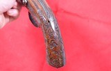 FRENCH PERCUSSION DOUBLE BARREL .70 CALIBER OFFICER’S PISTOL CIRCA 1840’S-50’S. - 8 of 8