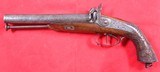 FRENCH PERCUSSION DOUBLE BARREL .70 CALIBER OFFICER’S PISTOL CIRCA 1840’S-50’S. - 2 of 8