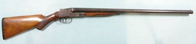 AMERICAN GUN CO., NEW YORK KNICKERBOCKER MODEL 12 GAUGE SIDE X SIDE SHOTGUN CIRCA EARLY 1900 S
