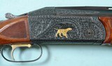 FACTORY ENGRAVED GOLD INLAID REMINGTON MODEL 32 TF O/U 12 GA. 2 3/4” TRAP SHOTGUN 2 BARREL SET CA. 1947 W/CASE. - 4 of 11