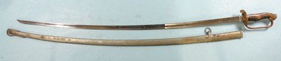 WW2 WWII JAPANESE KYU GUNTO CAVALRY OFFICER S SWORD AND SCABBARD
