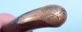ORNATE REVOLUTIONARY WAR ERA GERMAN FLINTLOCK BRASS BARREL OFFICER’S PISTOL CIRCA 1760’S-70’S. - Image 7 of 11