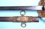 ORNATE ORDER OF ODD FELLOWS PATRIARCHS MILITANT FRATERNAL SWORD AND SCABBARD CIRCA LATE 1800’S. - 5 of 6
