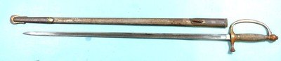 32011- CIVIL WAR U.S. MODEL 1840 MUSICIAN’S SWORD AND SCABBARD. - Image 2 of 7