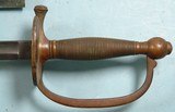 32010- CIVIL WAR EMERSON & SILVER, TRENTON, N.J. U.S. MODEL 1840 NON-COMMISSIONED OFFICER’S SWORD AND SCABBARD DATED 1863. - Image 3 of 8