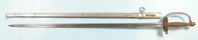 32010- CIVIL WAR EMERSON & SILVER, TRENTON, N.J. U.S. MODEL 1840 NON-COMMISSIONED OFFICER’S SWORD AND SCABBARD DATED 1863. - Image 2 of 8
