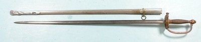 32010- CIVIL WAR EMERSON & SILVER, TRENTON, N.J. U.S. MODEL 1840 NON-COMMISSIONED OFFICER’S SWORD AND SCABBARD DATED 1863. - Image 1 of 8