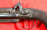 BRITISH WILLIAMS & POWELL, LIVERPOOL OVER/UNDER PERCUSSION BOXLOCK BELT HOWDAH PISTOL CIRCA 1840’S-50’S. - 4 of 12