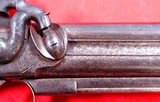 BRITISH WILLIAMS & POWELL, LIVERPOOL OVER/UNDER PERCUSSION BOXLOCK BELT HOWDAH PISTOL CIRCA 1840’S-50’S. - 10 of 12