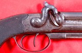 BRITISH WILLIAMS & POWELL, LIVERPOOL OVER/UNDER PERCUSSION BOXLOCK BELT HOWDAH PISTOL CIRCA 1840’S-50’S. - 3 of 12