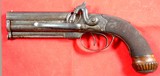 BRITISH WILLIAMS & POWELL, LIVERPOOL OVER/UNDER PERCUSSION BOXLOCK BELT HOWDAH PISTOL CIRCA 1840’S-50’S. - 2 of 12