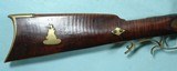 NC NORTH CAROLINA JAMESTOWN SCHOOL PERCUSSION TIGER MAPLE HALF-STOCK RIFLE CIRCA 1840’S. - 6 of 10