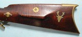 NC NORTH CAROLINA JAMESTOWN SCHOOL PERCUSSION TIGER MAPLE HALF-STOCK RIFLE CIRCA 1840’S. - 5 of 10