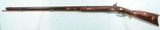 NC NORTH CAROLINA JAMESTOWN SCHOOL PERCUSSION TIGER MAPLE HALF-STOCK RIFLE CIRCA 1840’S. - 2 of 10
