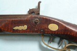 NC NORTH CAROLINA JAMESTOWN SCHOOL PERCUSSION TIGER MAPLE HALF-STOCK RIFLE CIRCA 1840’S. - 4 of 10