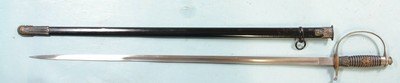 WW2 WWII GERMAN NAZI OFFICER OF POLICE SWORD AND SCABBARD BY ALCOSO OF SOLINGEN CIRCA 1939-42.