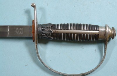WW2 WWII GERMAN NAZI OFFICER OF POLICE SWORD AND SCABBARD BY ALCOSO OF SOLINGEN CIRCA 1939-42. - Image 4 of 9