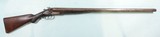 BRITISH BONEHILL 10 GA. 32” SIDE X SIDE HAMMER DAMASCUS SHOTGUN. - 1 of 7