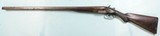 BRITISH BONEHILL 10 GA. 32” SIDE X SIDE HAMMER DAMASCUS SHOTGUN. - 2 of 7