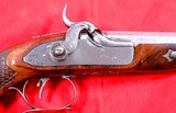 LIEGE (BELGIUM) PERCUSSION OCTAGON DAMASCUS .50 CAL. DUELLING OR DUELING PISTOL CIRCA 1830’S-50’S. - Image 3 of 7