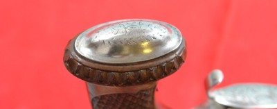 LIEGE (BELGIUM) PERCUSSION OCTAGON DAMASCUS .50 CAL. DUELLING OR DUELING PISTOL CIRCA 1830’S-50’S. - Image 6 of 7