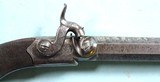 BRITISH VICTORIAN ERA TURN BARREL PERCUSSION BELT PISTOL BY JAMES BREWSTER LONG STRATTON,NORFOLK, ENGLAND CIRCA 1840’S-50’S. - 3 of 4
