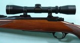 RUGER M77 MANNLICHER .243 WIN TANG SAFETY BOLT ACTION RIFLE WITH LEUPOLD SCOPE, CIRCA 1984. - 4 of 8
