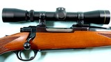 RUGER M77 MANNLICHER .243 WIN TANG SAFETY BOLT ACTION RIFLE WITH LEUPOLD SCOPE, CIRCA 1984. - 3 of 8