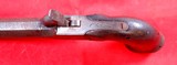 FRENCH PERCUSSION .45 CAL. DAMASCUS BOX LOCK RETRACTING TRIGGER POCKET PISTOL CIRCA 1840’S. - Image 3 of 4