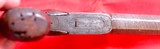 FRENCH PERCUSSION .45 CAL. DAMASCUS BOX LOCK RETRACTING TRIGGER POCKET PISTOL CIRCA 1840’S. - Image 4 of 4
