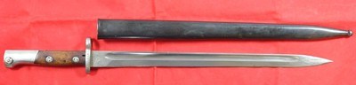 YUGOSLAV MODEL 1924 MAUSER BAYONET AND SCABBARD. - Image 1 of 7