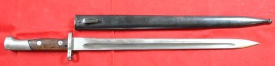 YUGOSLAV MODEL 1924 MAUSER BAYONET AND SCABBARD. - Image 2 of 7